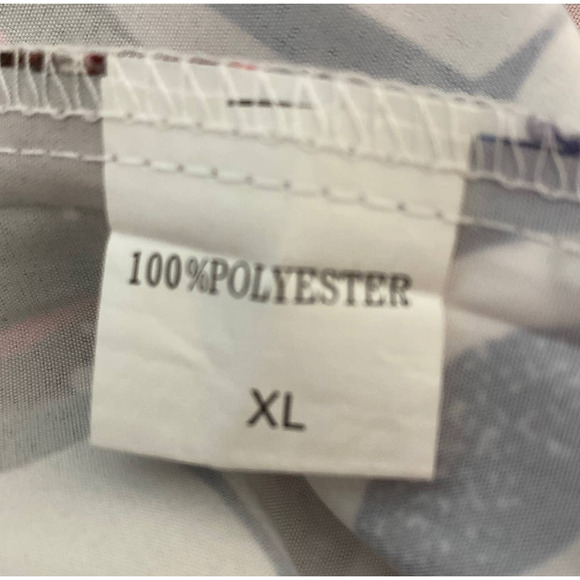 Women Red Blue Floral Shift Dress Short Sleeve Boho Unbranded Pockets - Picture 7 of 8